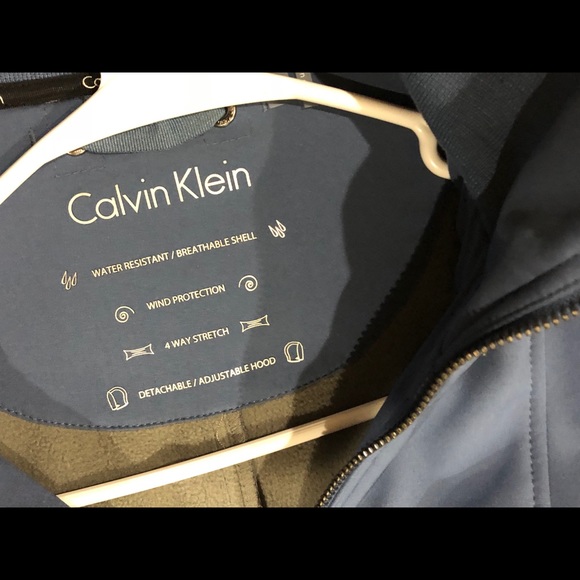 Calvin Klein water resistant trench coat large - Picture 8 of 8